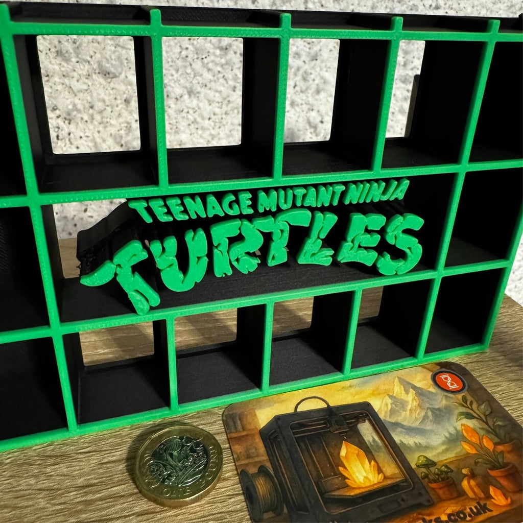Display Shelf for Bitty Pop mini figures Teenage Mutant Ninja Turtles themed