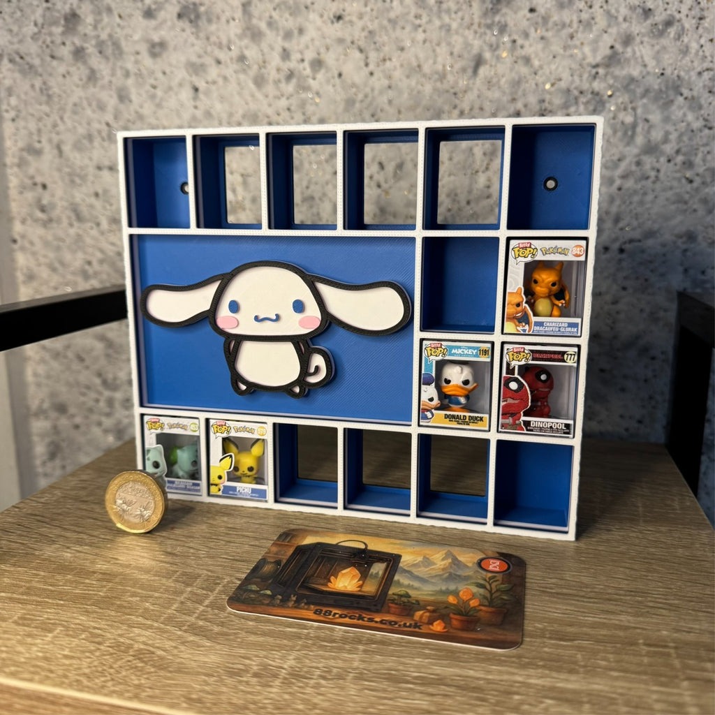 Display Shelf for 16 Bitty Pop Cinnamoroll themed organizer
