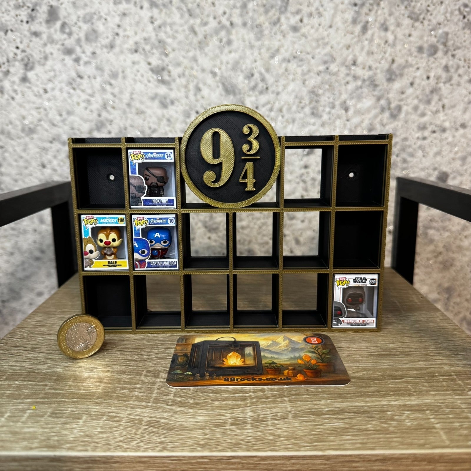 Display Shelf for Bitty Pop Harry Potter themed, 20 slots organizer