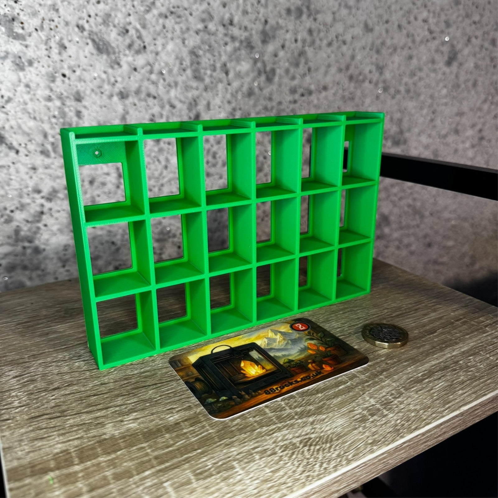 Display Shelf for Bitty Pop 24 slots green unit
