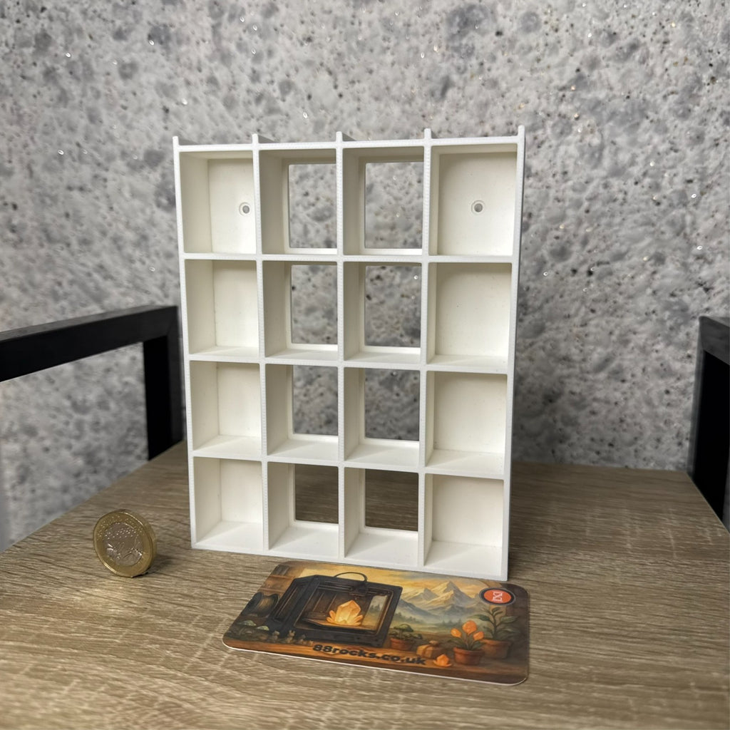 Display Shelf for Bitty Pop 20 slots organizer white