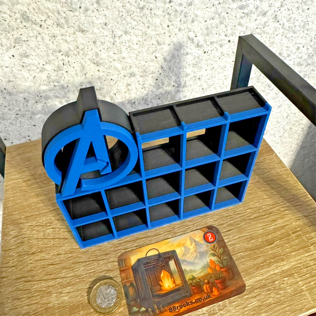 Display Shelf for Bitty Pop Avengers themed 16 slots stand organizer