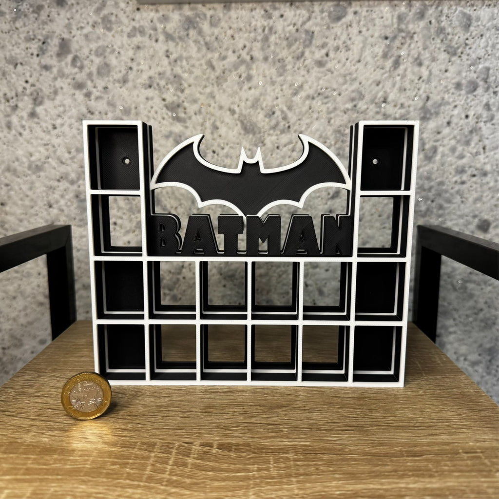 Display Shelf Organizer for 16 Bitty Pop boxes — Batman themed