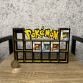 Display Shelf for Bitty Pop Pokemon themed yellow Black 16 slots unit organizer