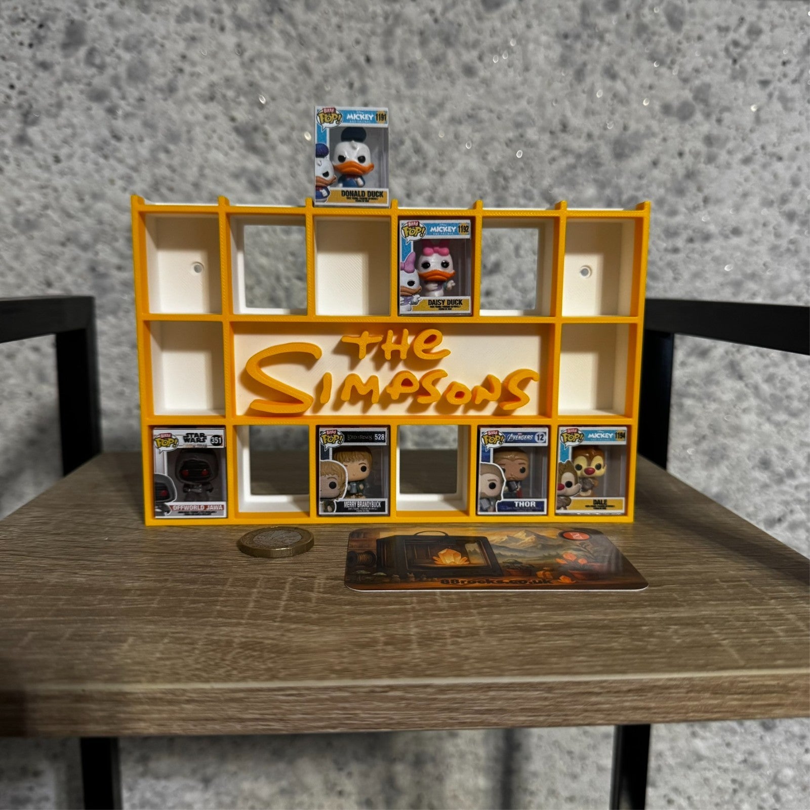 Display Shelf for Bitty Pop in Simpsons theme  stand,organizer