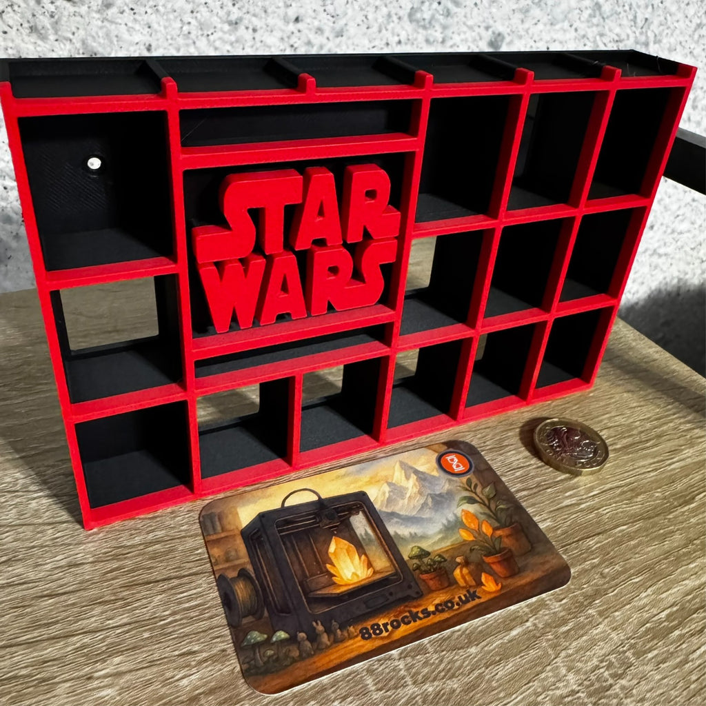 Display Shelf for Bitty Pop Star Wars themed 20 slots organizer