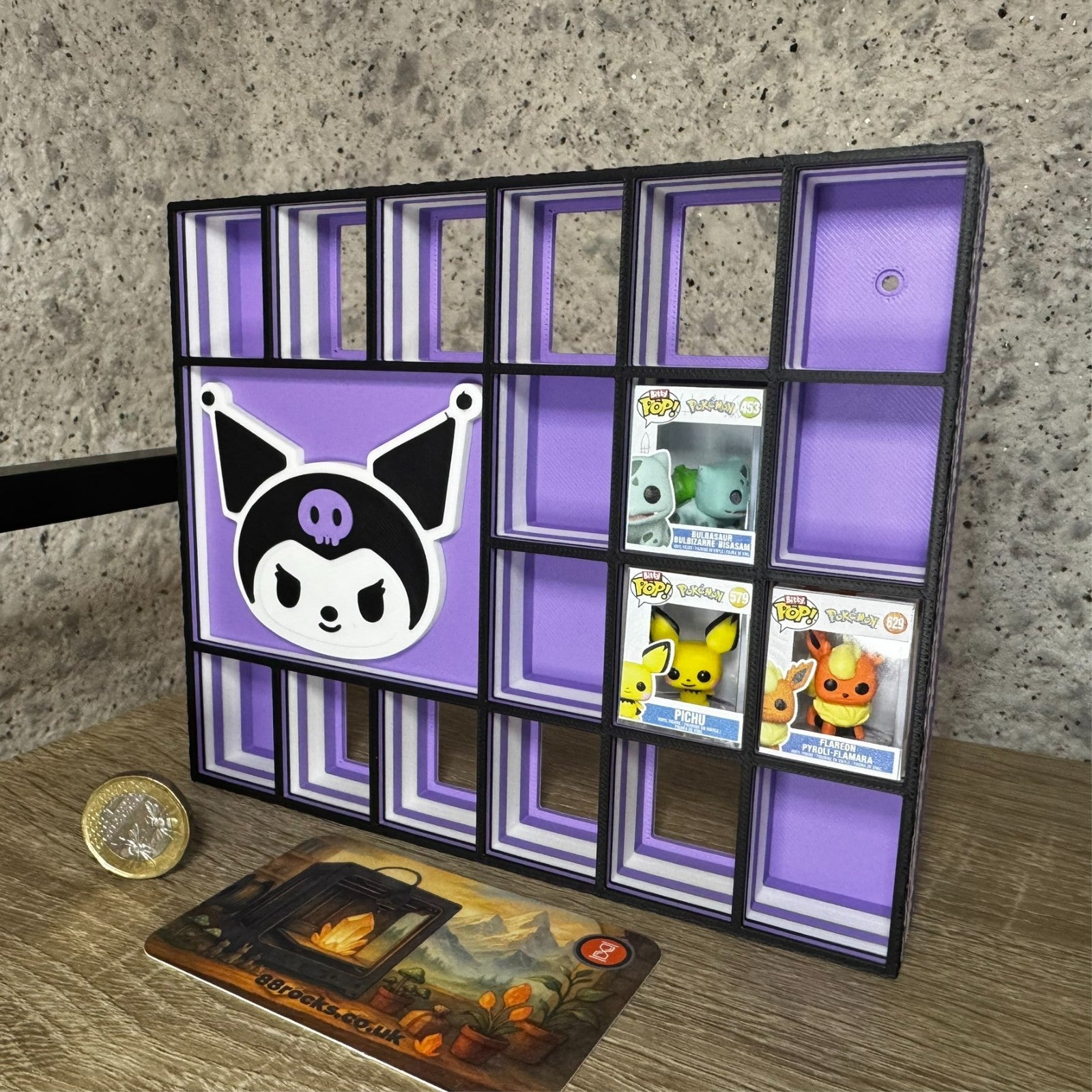 Bitty Pop Display Shelf 18 Slots for Bitty Pop Boxes – Kuromi Themed Stand