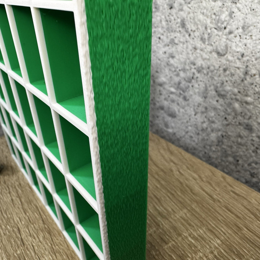 Display Shelf for Bitty Pop Boxes 30 slots organizer  Bamboo Green