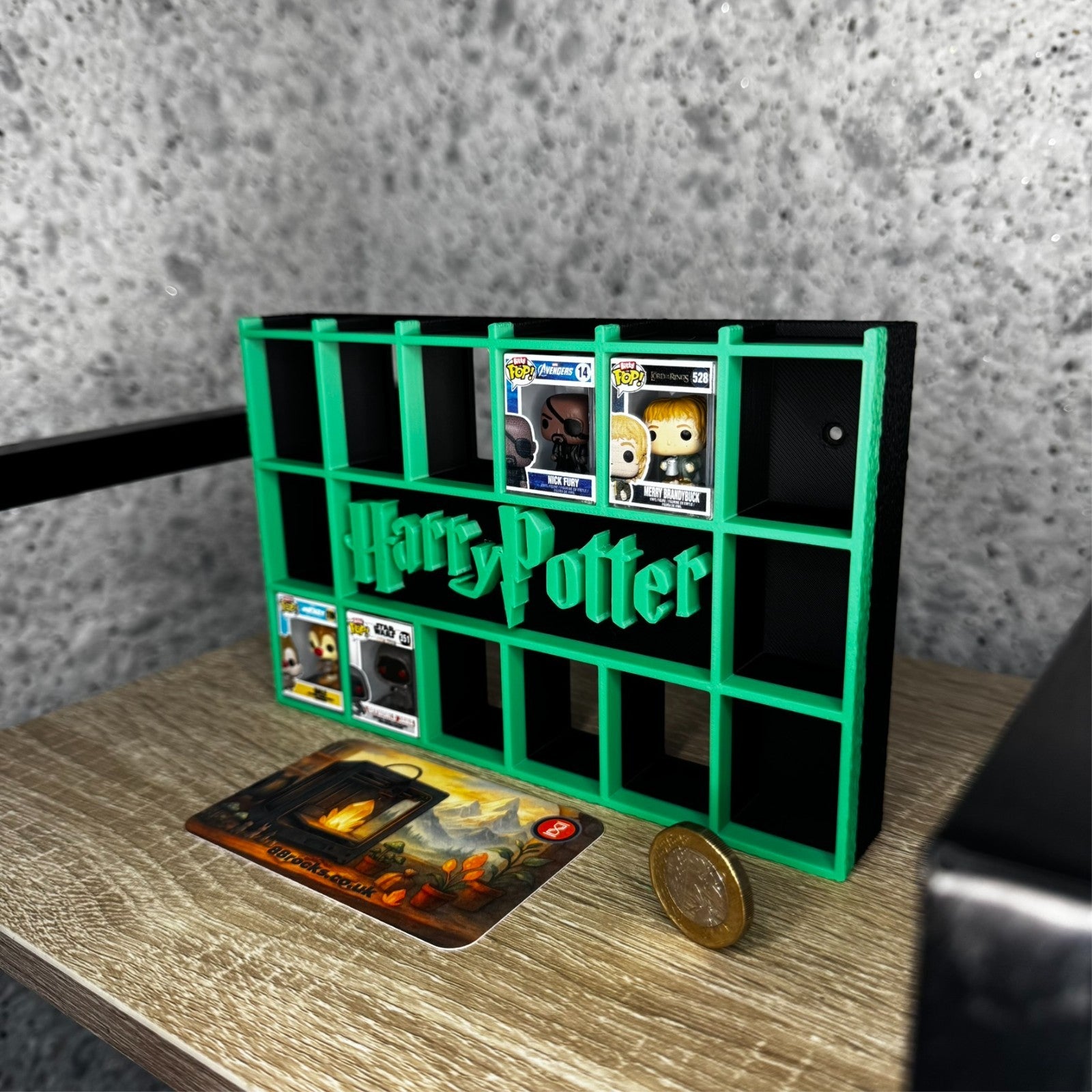 Display Shelf for Bitty Pop Harry Potter themed, 20 slots