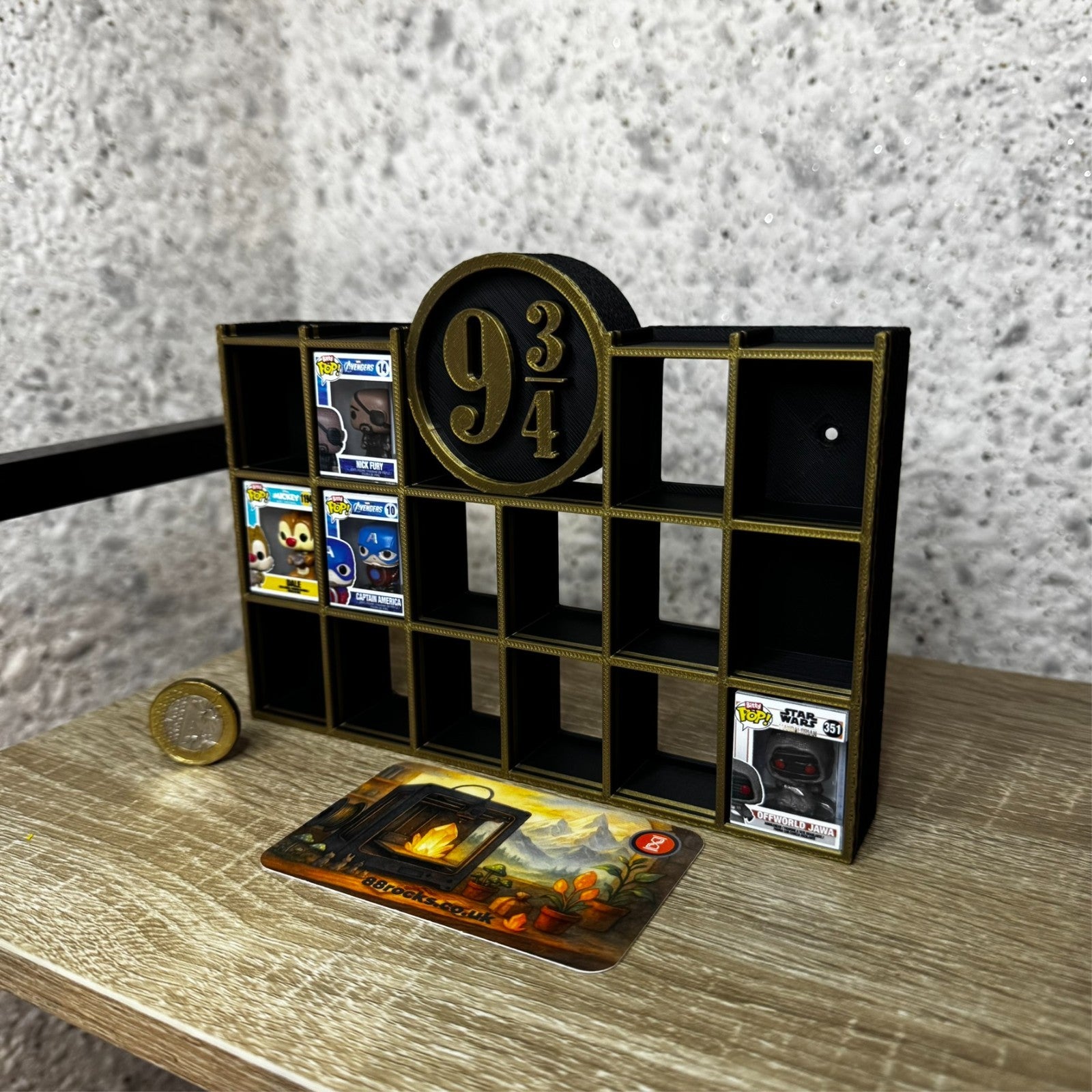Display Shelf for Bitty Pop Harry Potter themed, 20 slots organizer