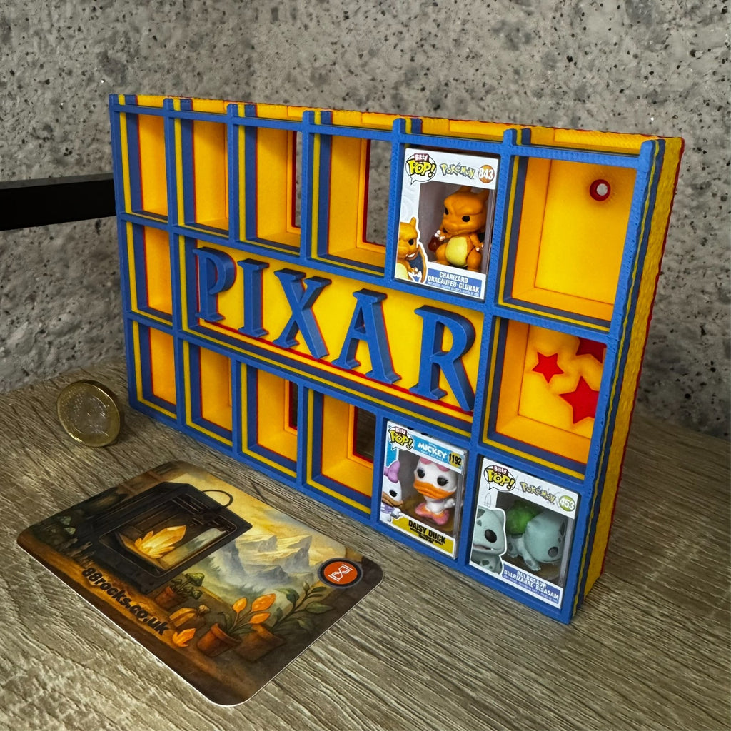 Display Shelf for Bitty Pop Pixar themed, 20 slots organizer