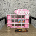 Shelf for Bitty Pop Disney themed 19 slots display pink white