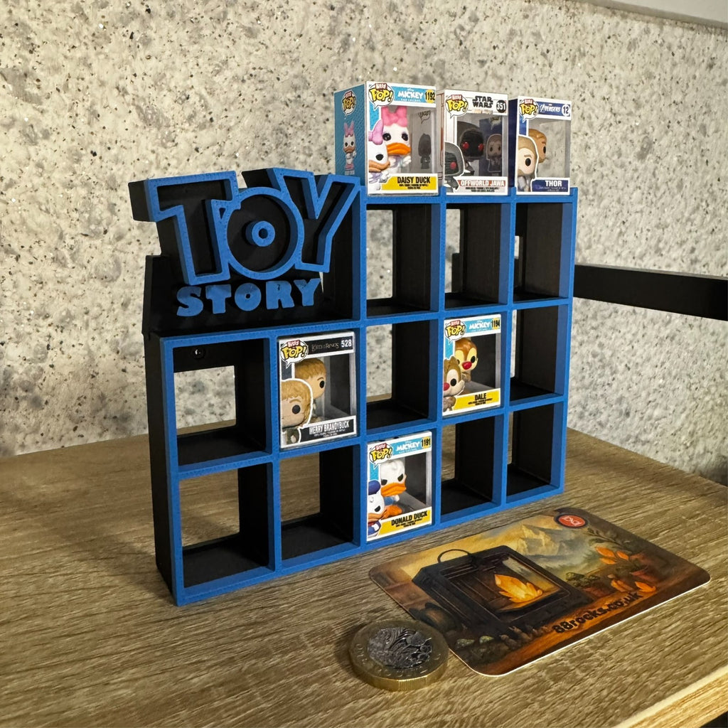 Display Shelf for Bitty Pop Toy Story themed 16 slots organizer