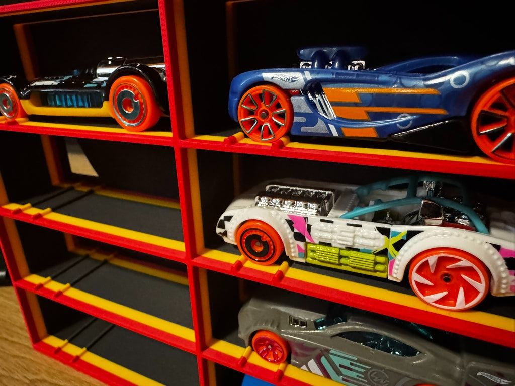 Display Shelf Organizer for Hot Wheels Cars – 8 Slots – 3D Printed