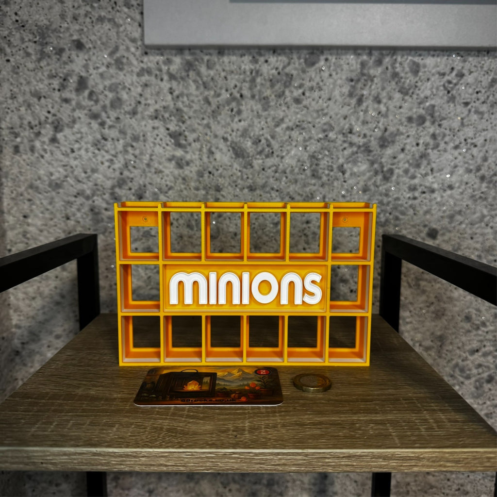 Display Shelf for Bitty Pop in minions theme 20 slots organizer