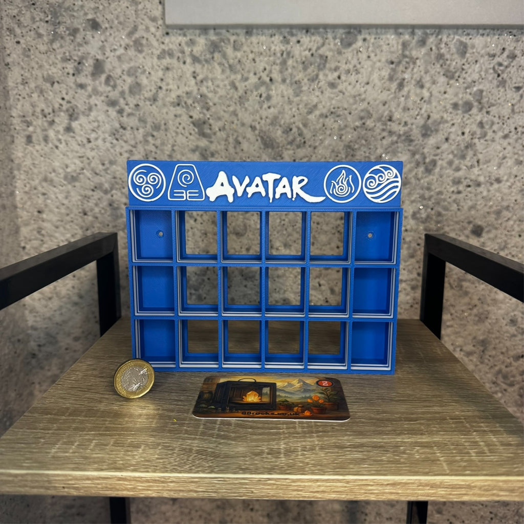 Display Shelf for Bitty Pop Avatar Last Airbender Fan art  themed, 18 slots