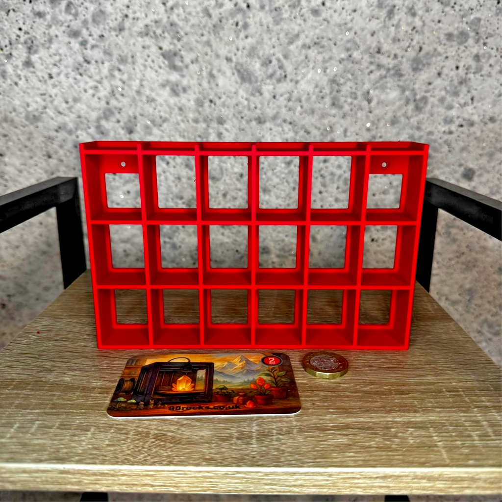 Display shelf for Bitty Pop 24 slots red unit