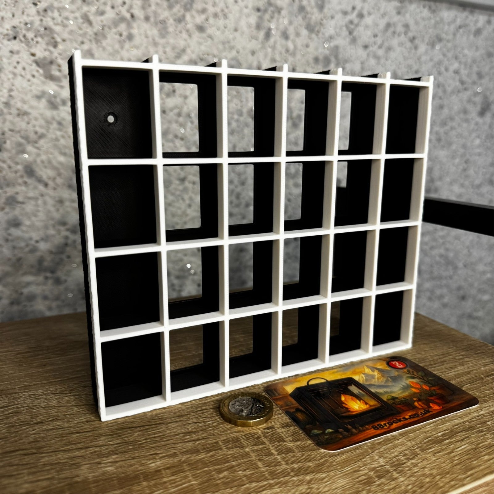 Display Shelf for Bitty Pop 30 slots black white organizer