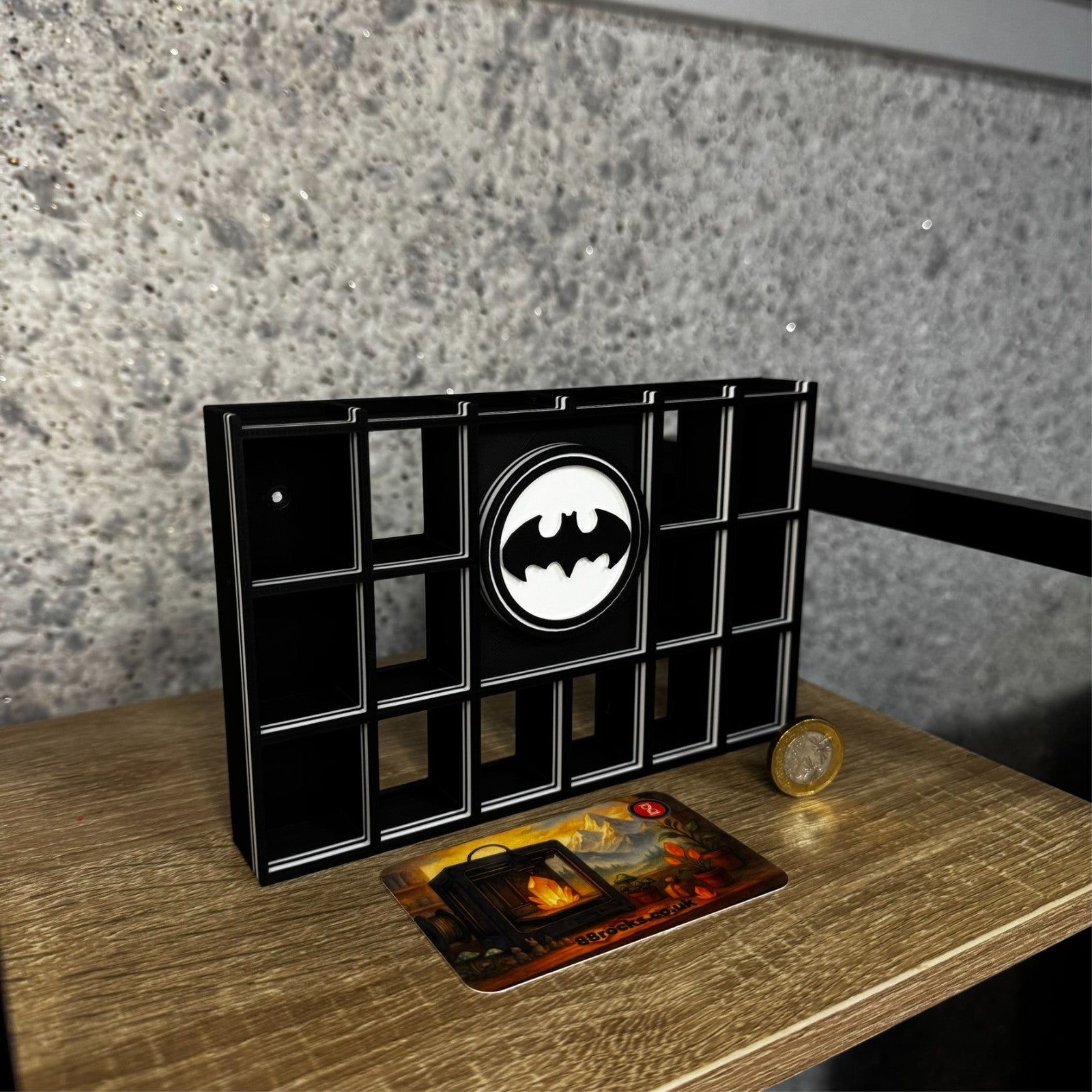 Display Shelf for Bitty Pop Batman themed organizer 20 slots