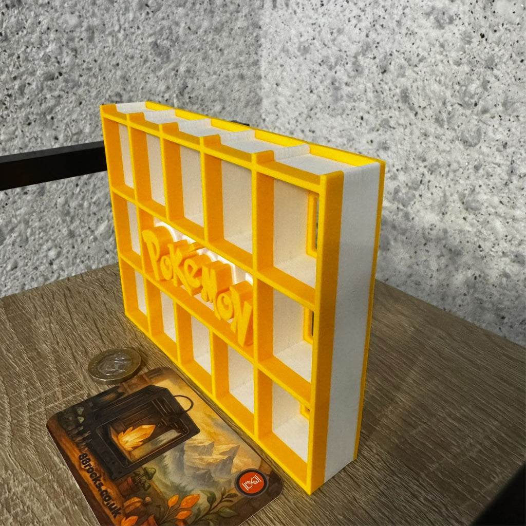 Display Shelf for Bitty Pop Pokemon themed  17 slots stand organizer