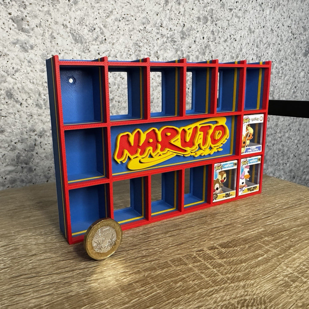 Display Shelf Organizer for 20 Bitty Pop boxes — Naruto themed