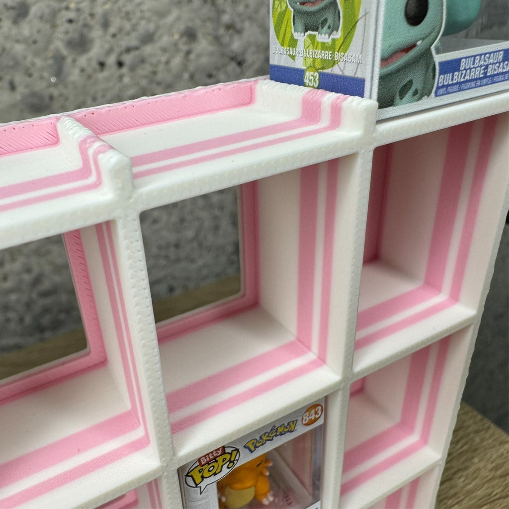 Display Shelf for Bitty Pop boxes My Little Pony themed Pink and White