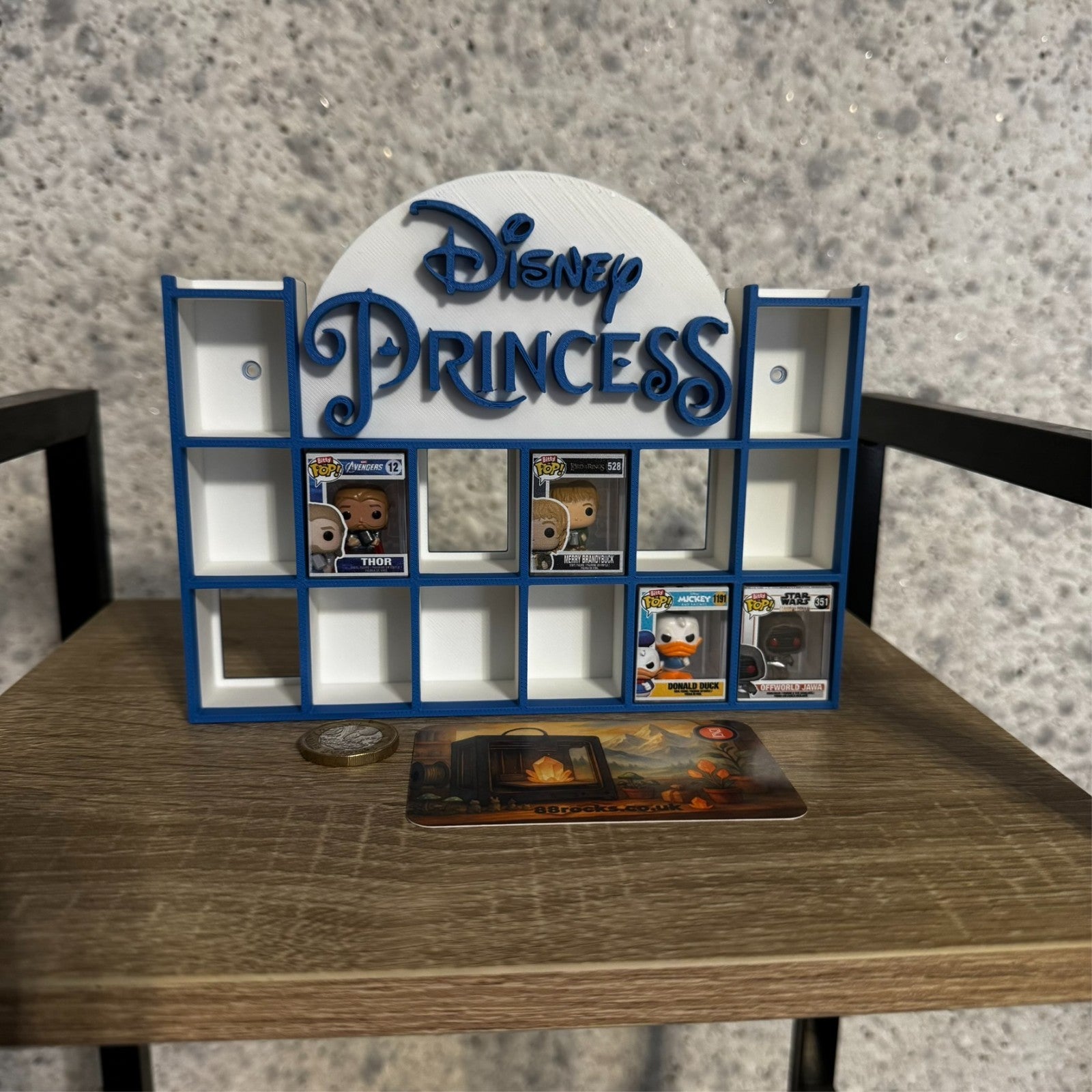 Display Shelf for Bitty Pop mini figures  Disney Princess themed