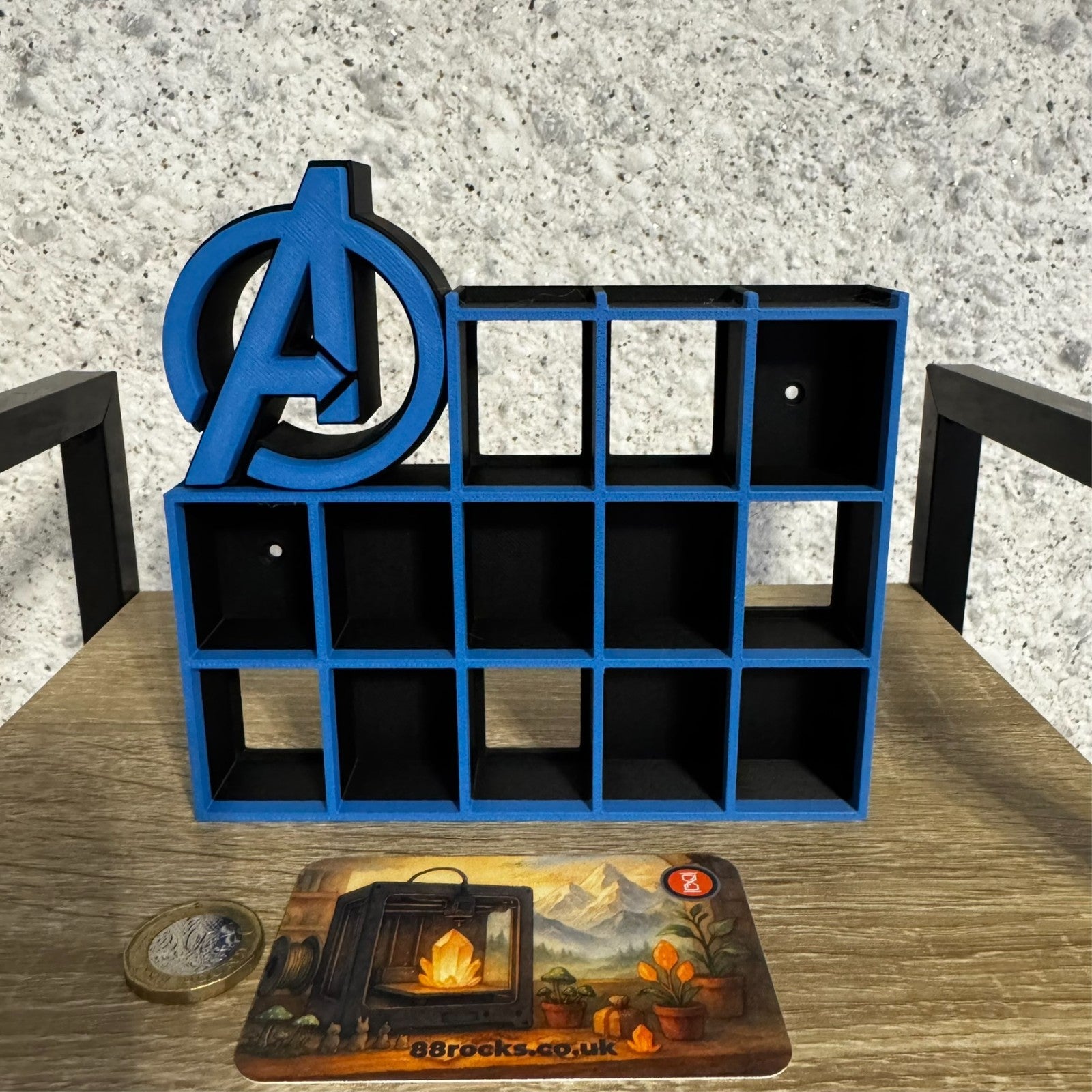 Display Shelf for Bitty Pop Avengers themed 16 slots stand organizer