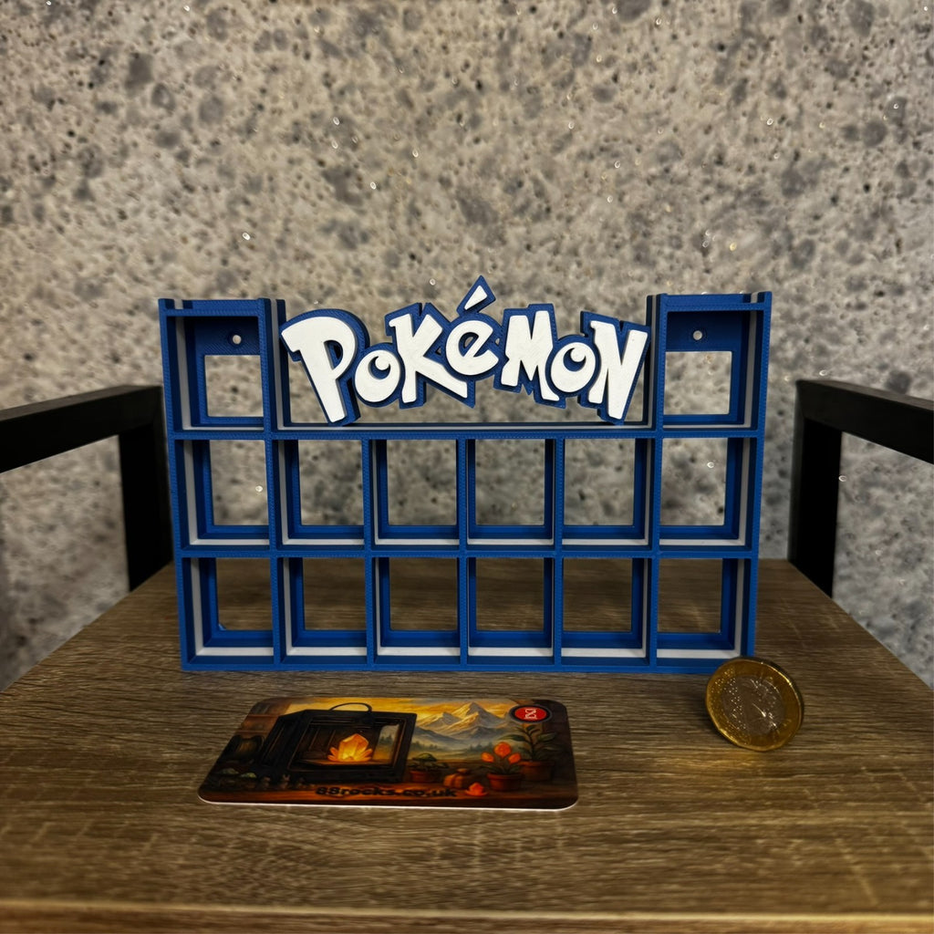 Display Shelf for Bitty Pop Pokemon themed 16 slots unit (water edition)