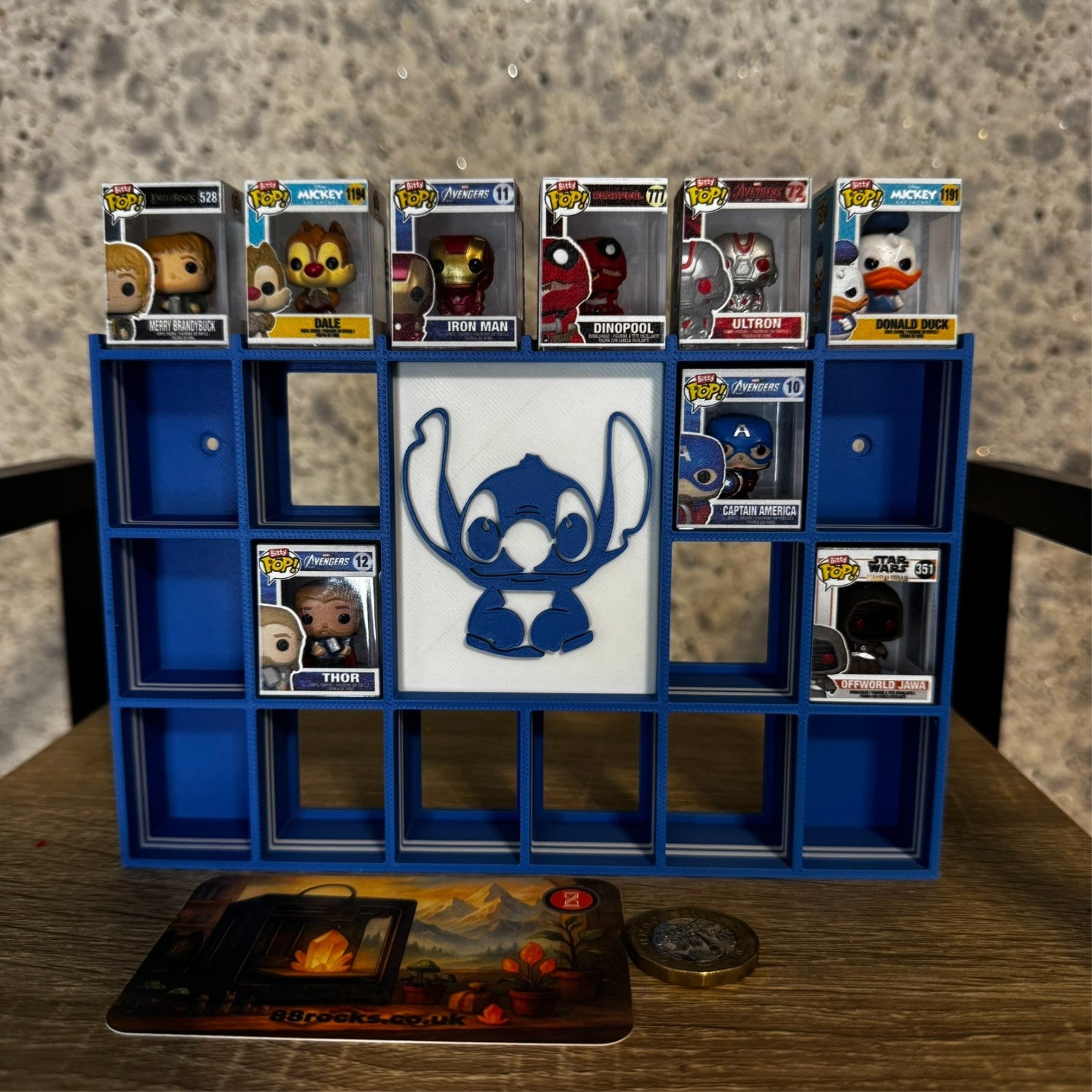 Display Shelf for Bitty Pop in Stitch Theme 20 Slots organizer
