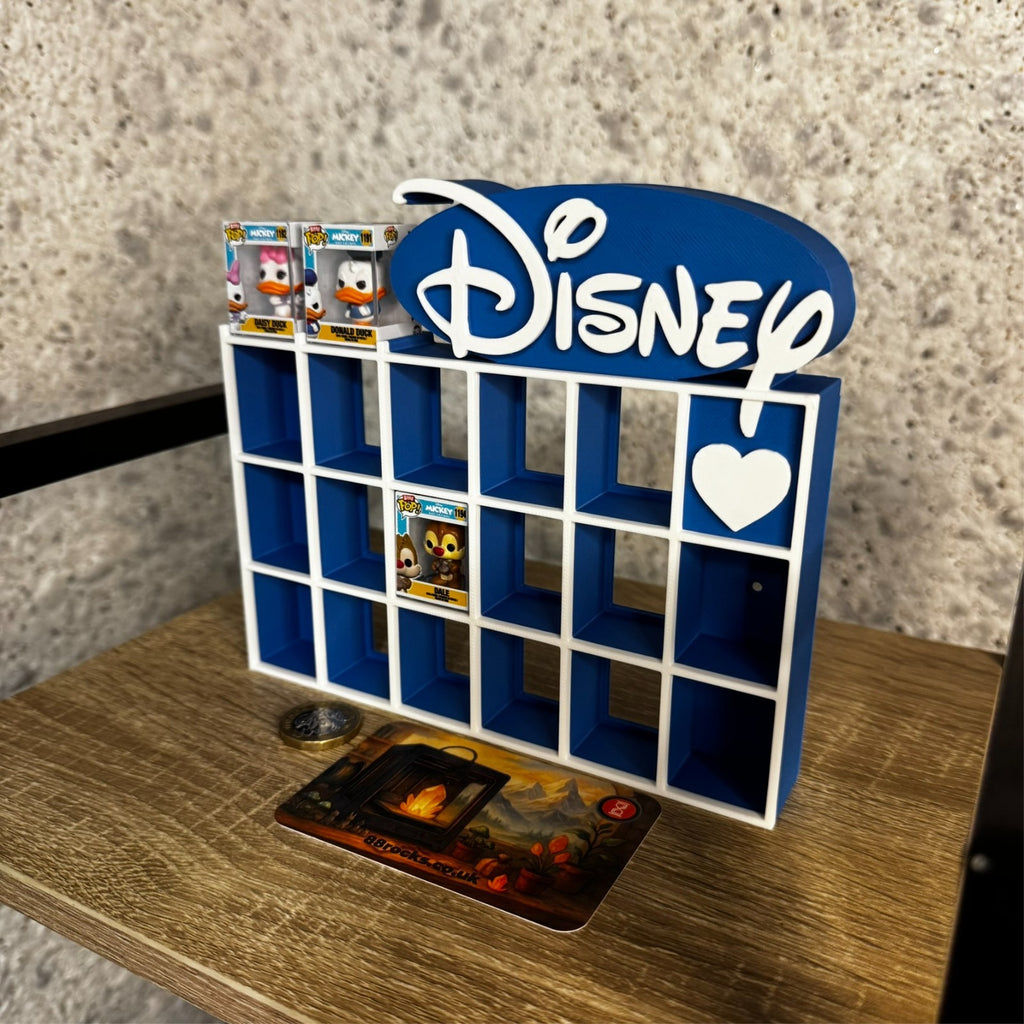 Display Shelf for Bitty Pop Disney themed 19 slots unit b&w