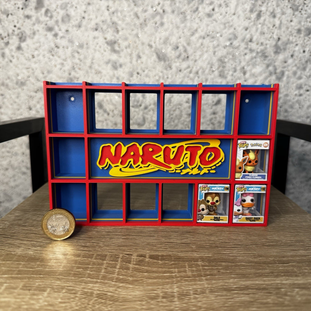 Display Shelf Organizer for 20 Bitty Pop boxes — Naruto themed