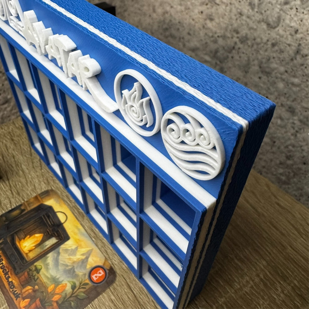 Display Shelf for Bitty Pop Avatar Last Airbender Fan art  themed, 18 slots