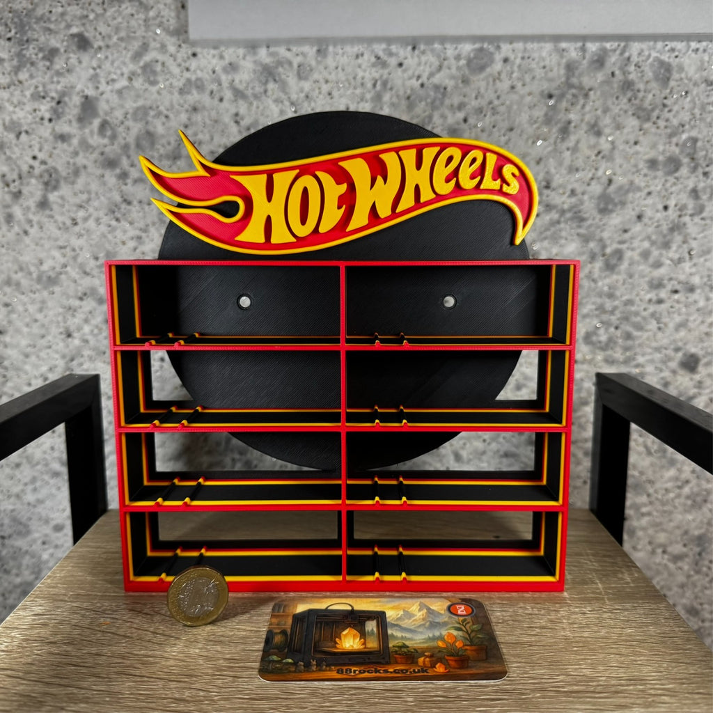 Display Shelf Organizer for Hot Wheels Cars – 8 Slots – 3D Printed