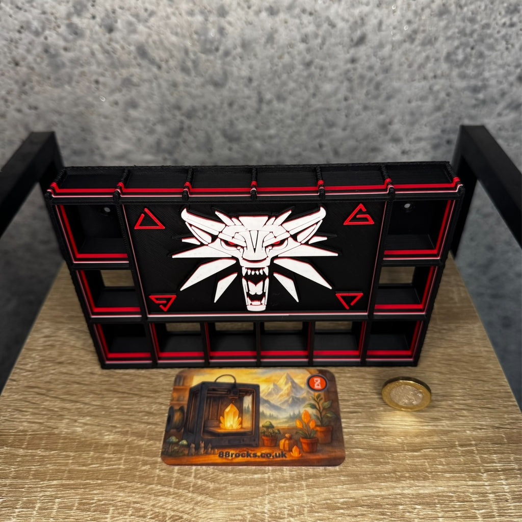 Display Shelf for Bitty Pop The Witcher themed, 16 slots