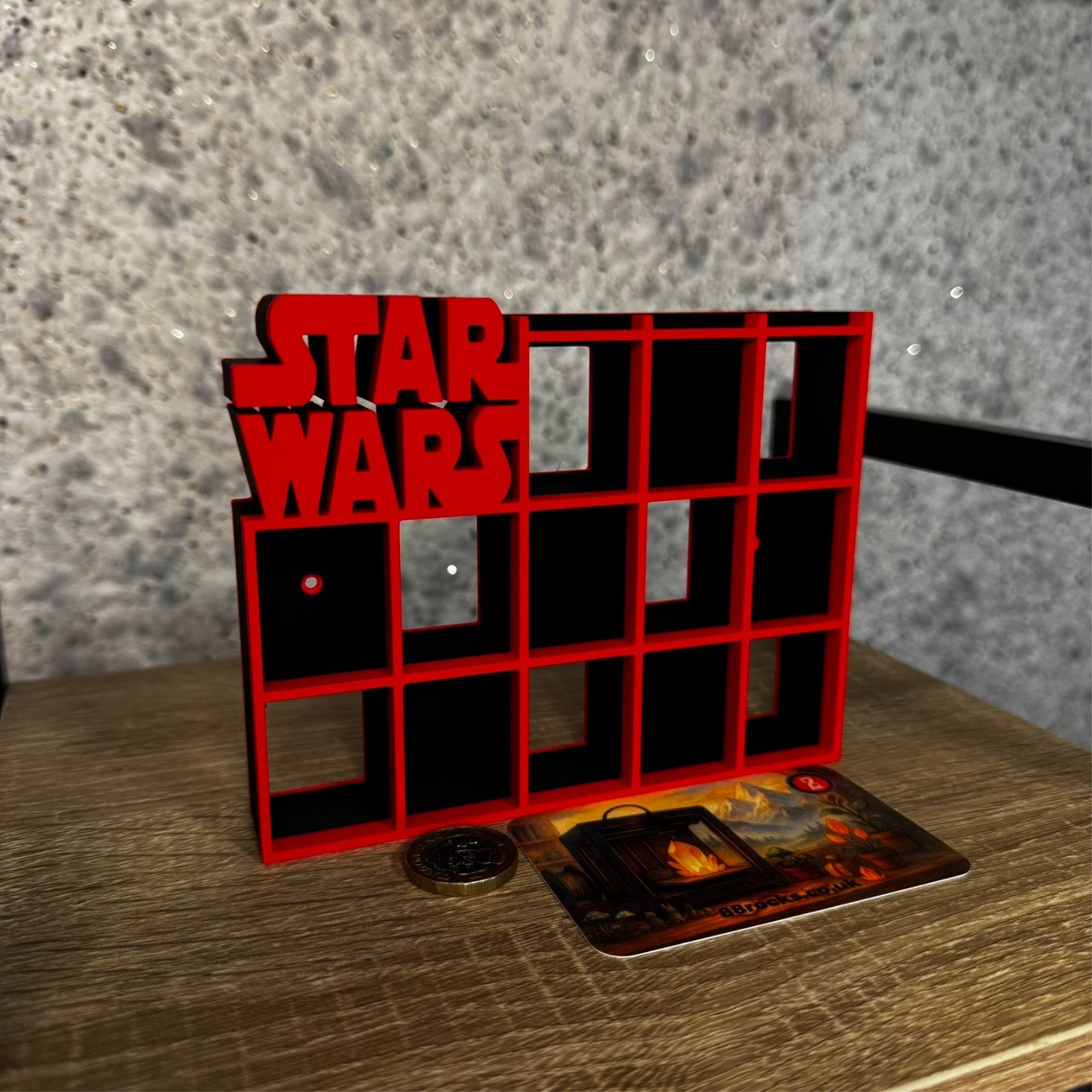 Display Shelf for Bitty Pop Star Wars themed 16 slots organizer