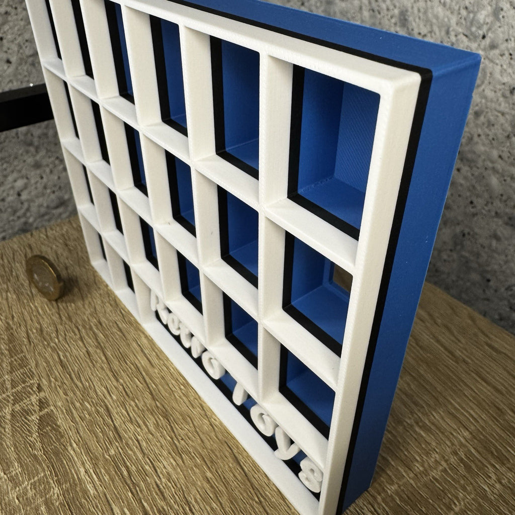 Display Shelf Organizer for 20 Bitty Pop boxes — Retro Toys themed