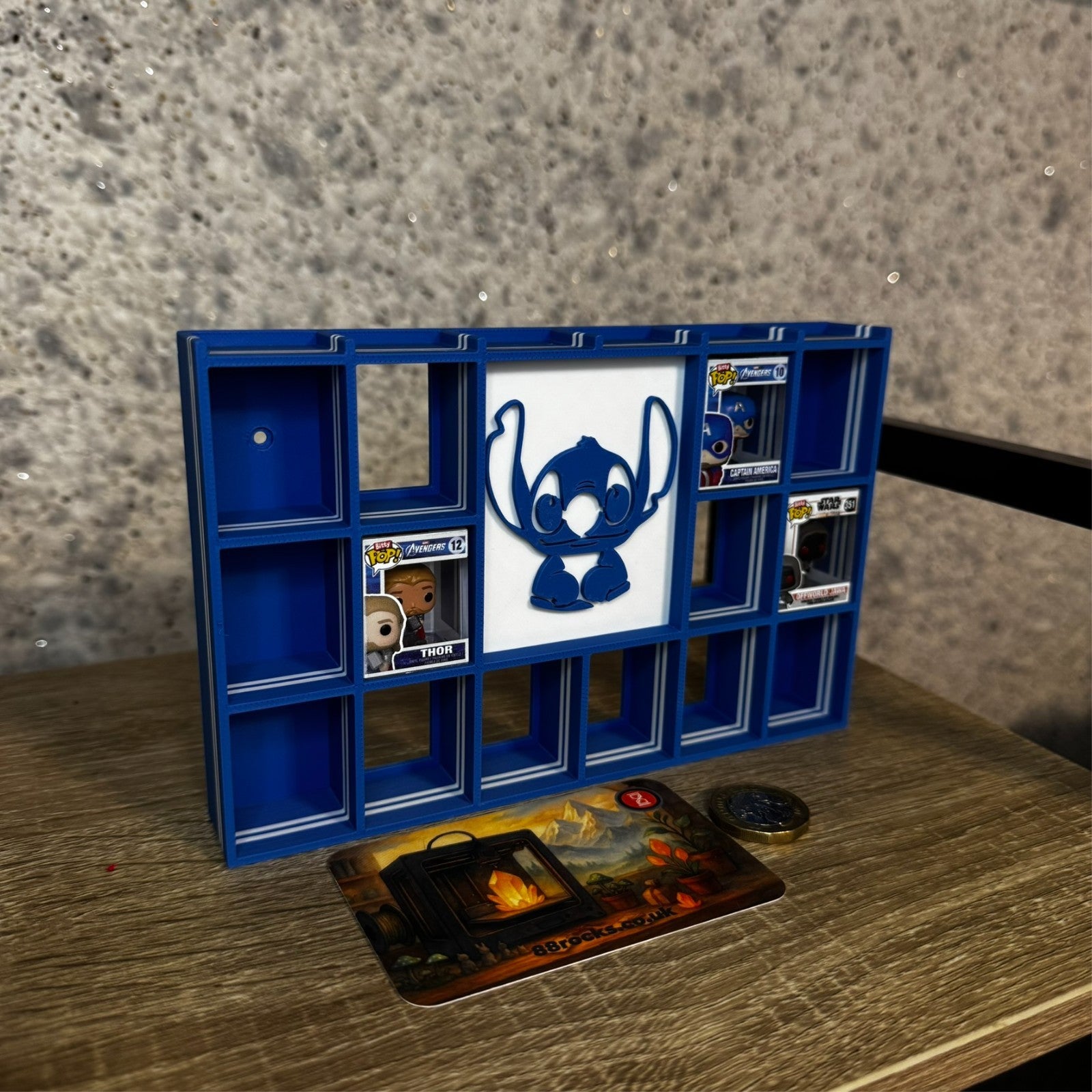 Display Shelf for Bitty Pop in Stitch Theme 20 Slots organizer