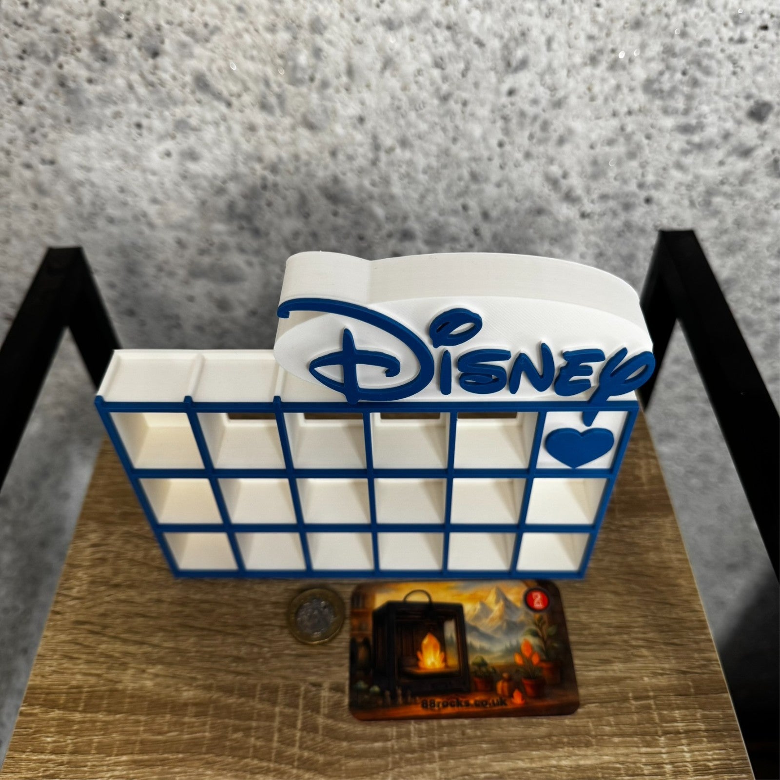 Display Shelf for Bitty Pop Disney themed 19 slots unit w&b
