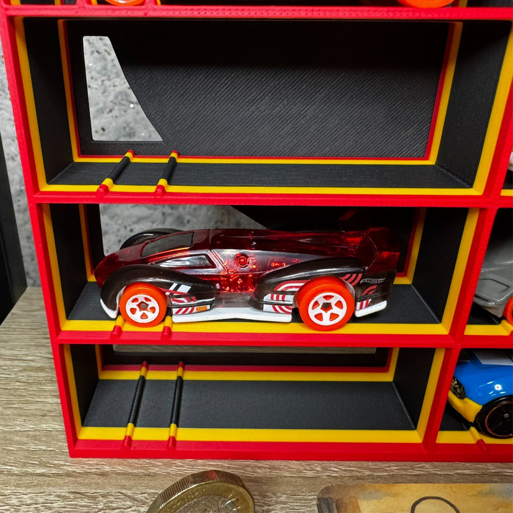 Display Shelf Organizer for Hot Wheels Cars – 8 Slots – 3D Printed