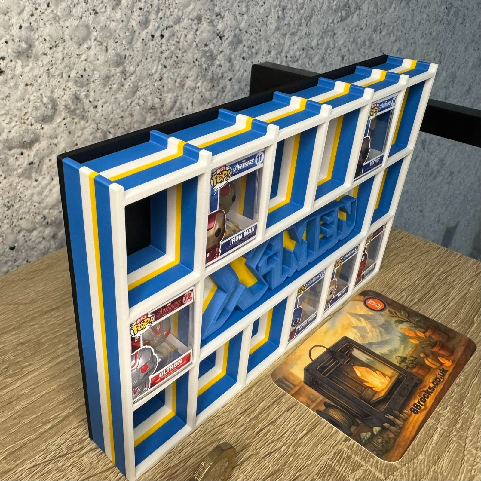 Display Shelf Organizer for 20 Bitty Pop boxes X Men themed