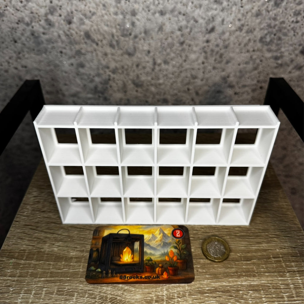Display Shelf for Bitty Pop 24 slots white unit