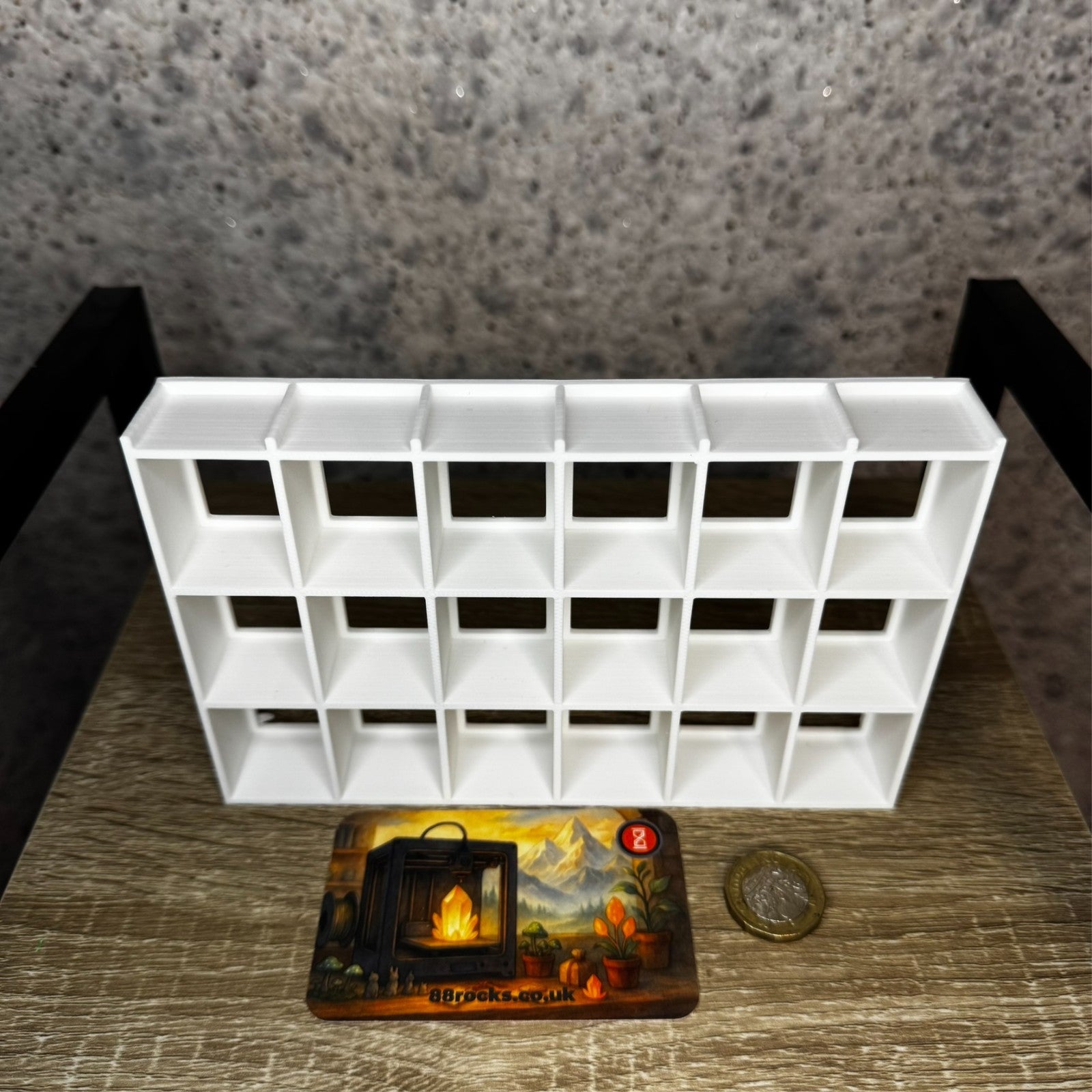 Display Shelf for Bitty Pop 24 slots white unit