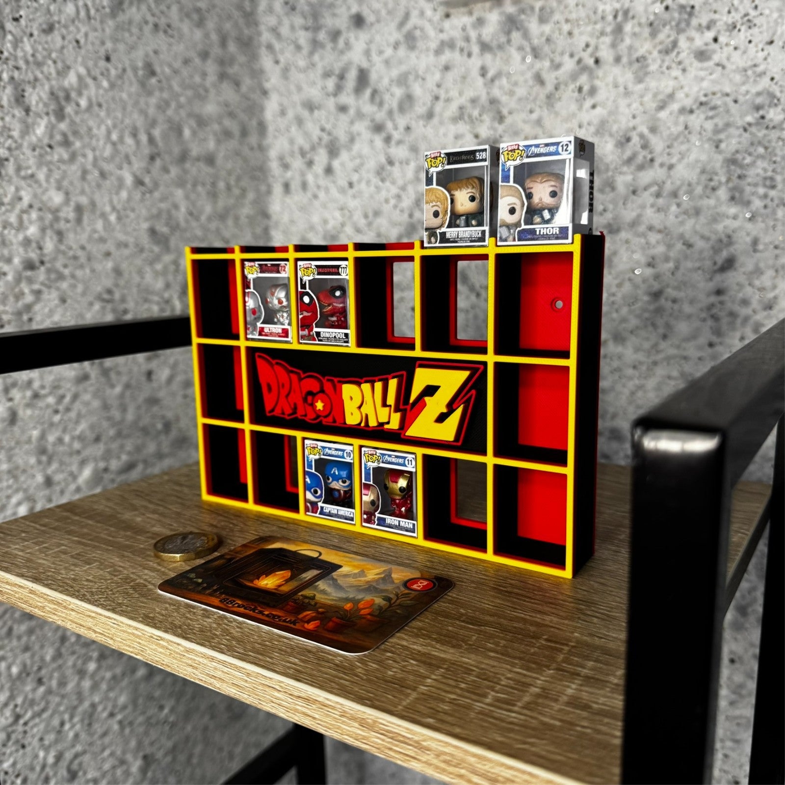 Display Shelf for Bitty Pop Dragon Ball Z themed 20 slots organizer