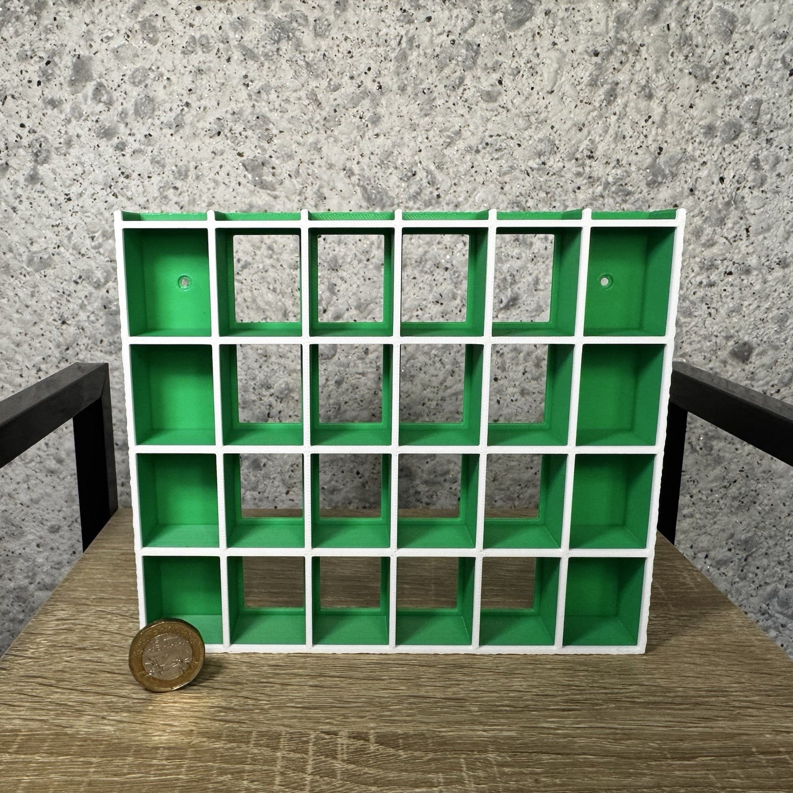 Display Shelf for Bitty Pop Boxes 30 slots organizer  Bamboo Green