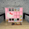 Display Shelf Organizer for Bitty Pop boxes-Hello Kitty themed, 18 slots