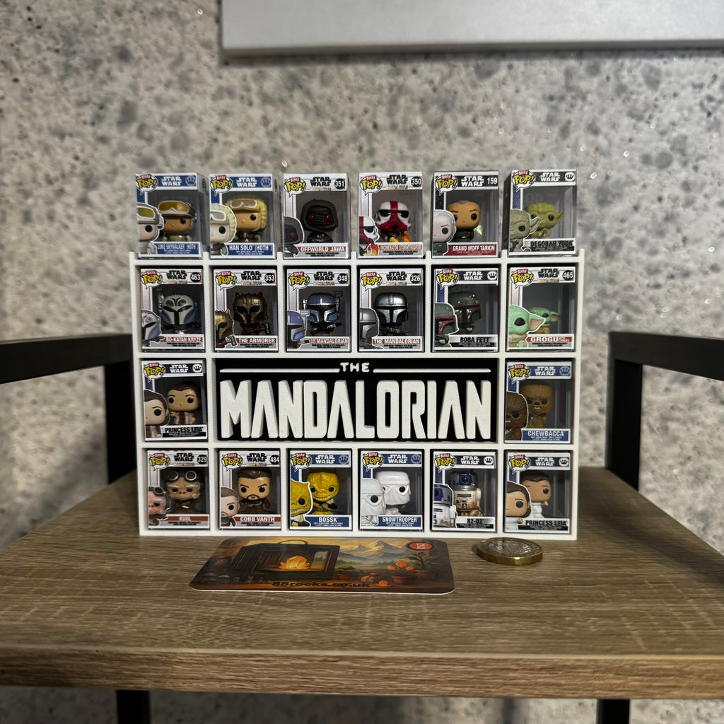 Display Shelf for Bitty Pop The Mandalorian Themed