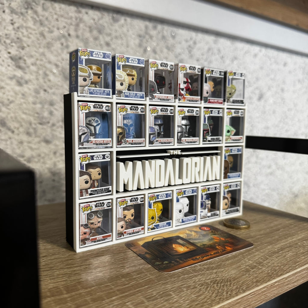 Display Shelf for Bitty Pop The Mandalorian Themed