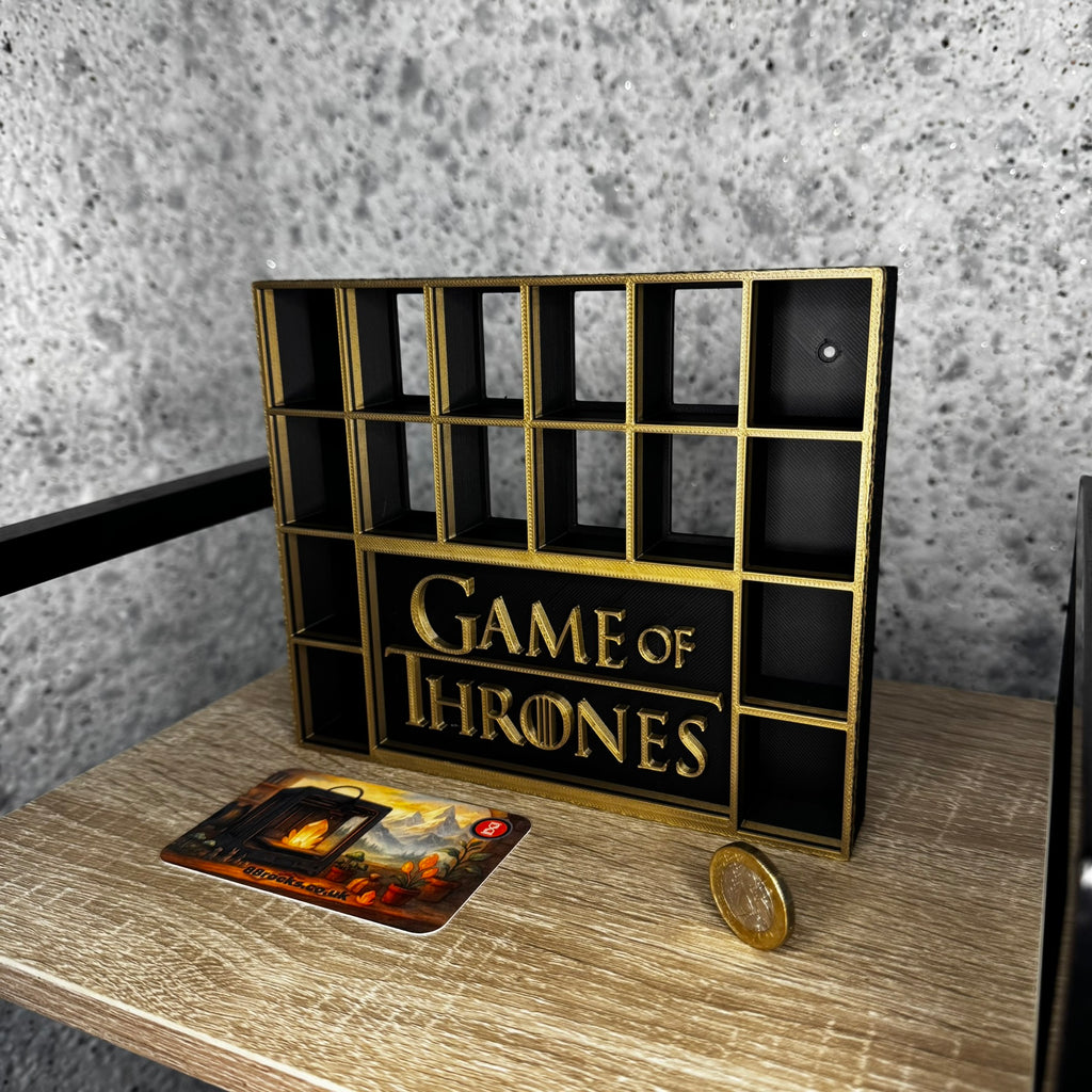 Display Shelf for Bitty Pop Game of Thrones themed ,stand, 16 slots