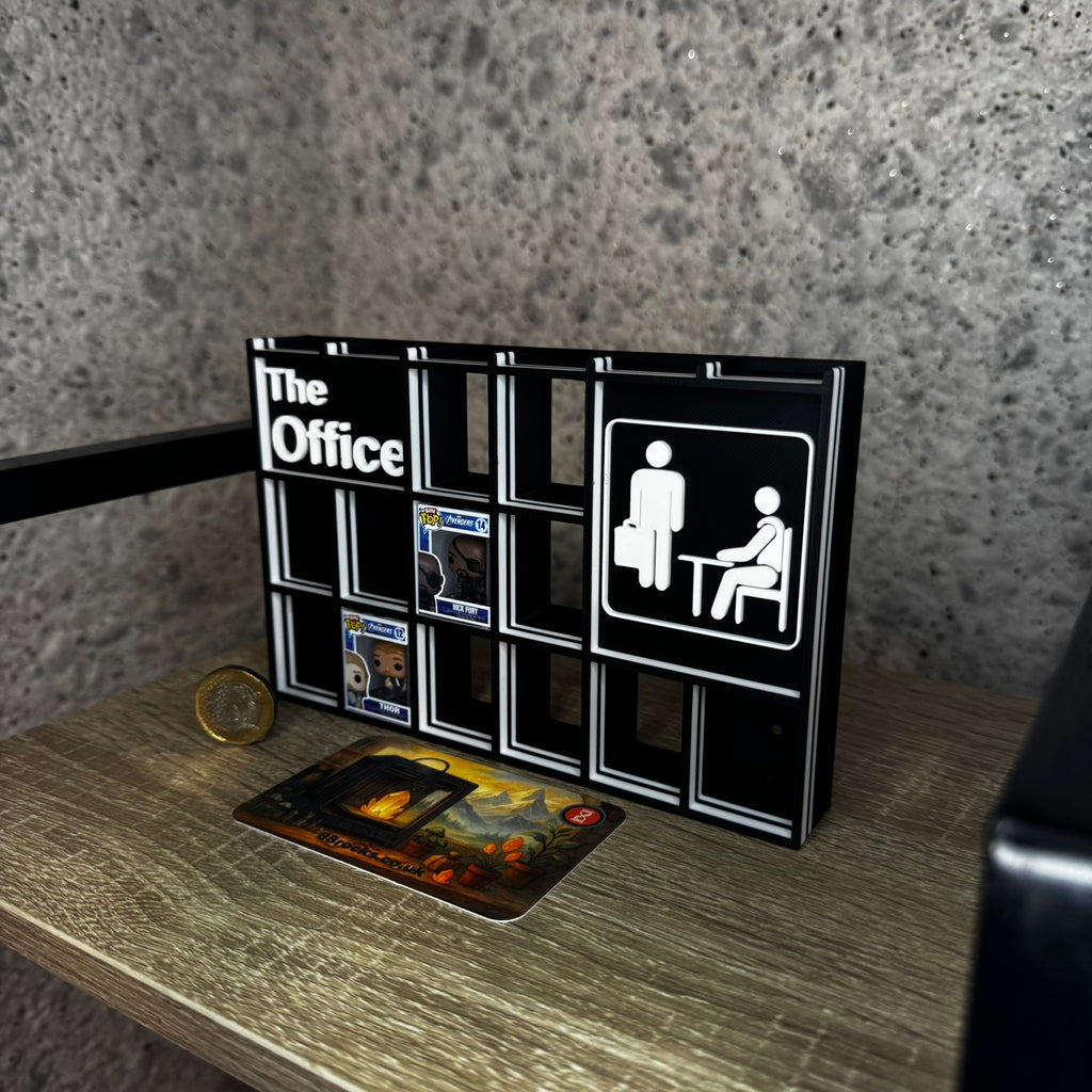 Shelf for Bitty Pop The Office themed, 18 slots